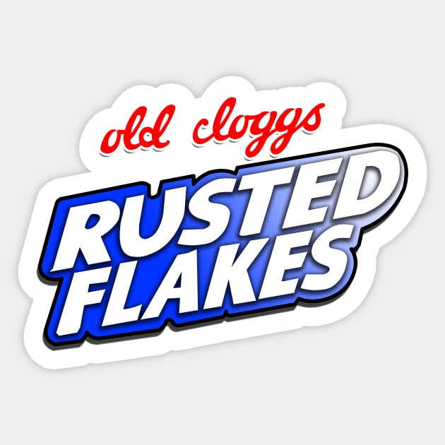 Off Brand Cereal - Rusted Flakes Sticker by scoffin